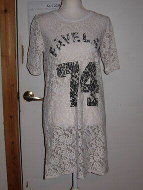 MISS Z White Lace T-Shirt Dress